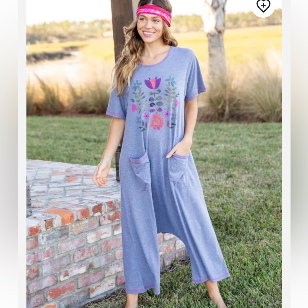 Natural Life Nomad Knit Printed Jumpsuit
